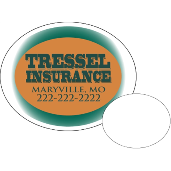 Oval shaped beverage coaster made of .035" or .055" thick paperboard;... from ASI 89910 Stouse, LLC