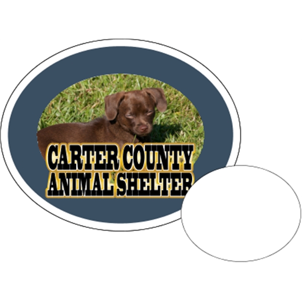 Oval shaped beverage coaster made of .035" or .055" thick paperboard;... from ASI 89910 Stouse, LLC