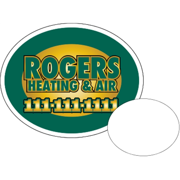 Oval shaped beverage coaster made of .035" or .055" thick paperboard;... from ASI 89910 Stouse, LLC