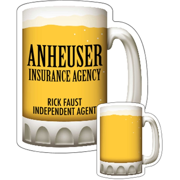 Mug shaped beverage coaster made of .035" or .055" thick paperboard;... from ASI 89910 Stouse, LLC