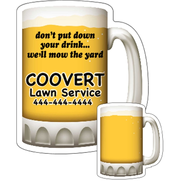 Mug shaped beverage coaster made of .035" or .055" thick paperboard;... from ASI 89910 Stouse, LLC