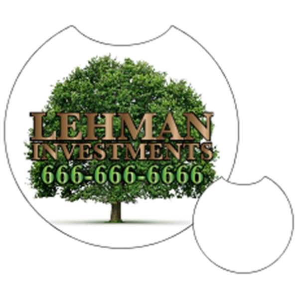 2.5" round cup holder paperboard coaster with four color imprinting.... from ASI 89910 Stouse, LLC