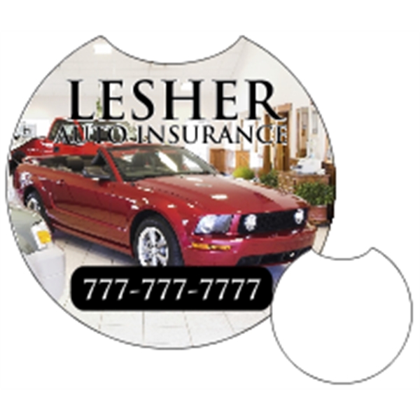 2.5" round cup holder paperboard coaster with four color imprinting.... from ASI 89910 Stouse, LLC