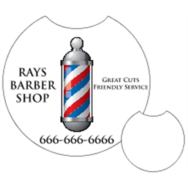 2.5" round cup holder paperboard coaster with four color imprinting.... from ASI 89910 Stouse, LLC