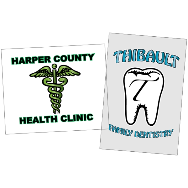 Extra large window decals are 4-color process printed and are perfect... from ASI 89910 Stouse, LLC