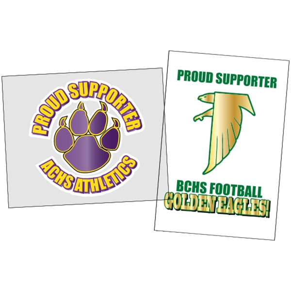 Extra large window decals are 4-color process printed and are perfect... from ASI 89910 Stouse, LLC