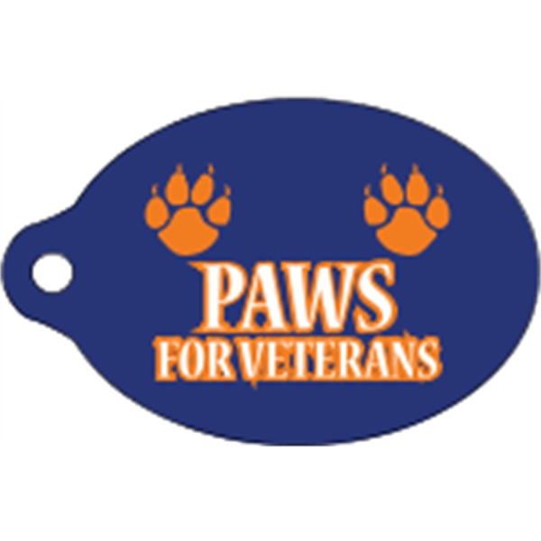 Oval shaped mini key tag made of .055" polyethylene with customization.... from ASI 89910 Stouse, LLC