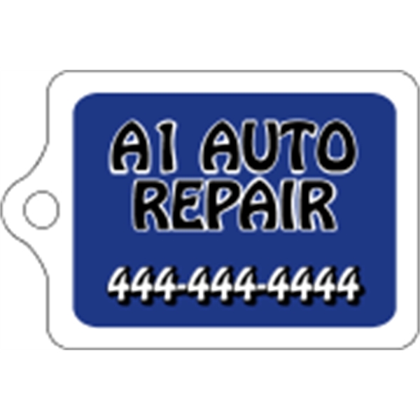 American flag shaped mini key tag made of .055" polyethylene with... from ASI 89910 Stouse, LLC