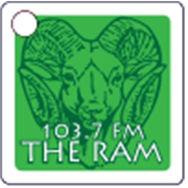 Square shaped mini key tag made of .055" polyethylene with customization.... from ASI 89910 Stouse, LLC