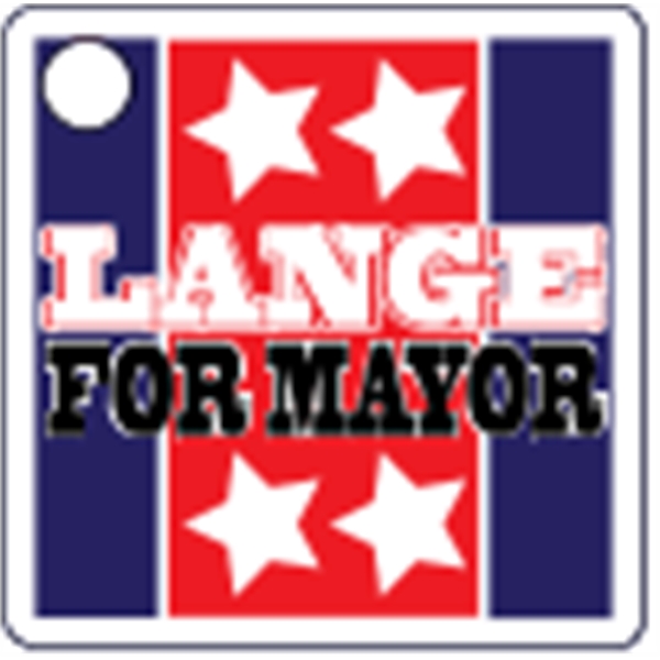 Square shaped mini key tag made of .055" polyethylene with customization.... from ASI 89910 Stouse, LLC