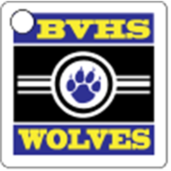 Square shaped mini key tag made of .055" polyethylene with customization.... from ASI 89910 Stouse, LLC