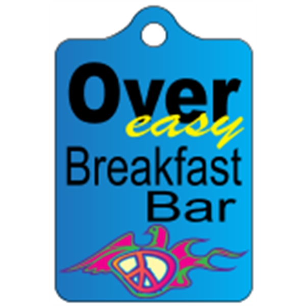 Rectangle shaped mini key tag made of .020" gloss white deluxe... from ASI 89910 Stouse, LLC