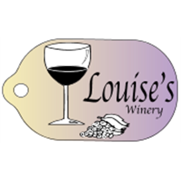 Mini key tag made of .020" gloss white deluxe plastic with... from ASI 89910 Stouse, LLC