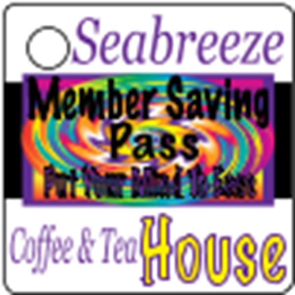 Square shaped mini key tag made of .020" gloss white deluxe... from ASI 89910 Stouse, LLC