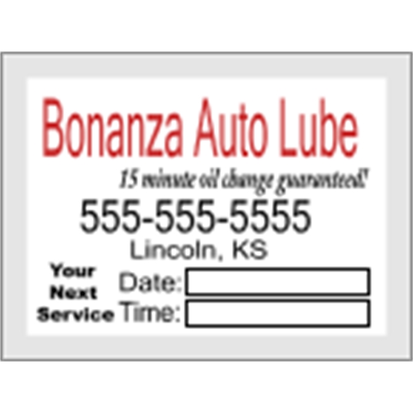 2" x 1.5" pen receptive clear static decals that stick to... from ASI 89910 Stouse, LLC