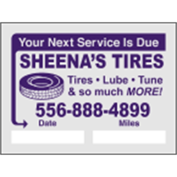 2" x 1.5" pen receptive clear static decals that stick to... from ASI 89910 Stouse, LLC