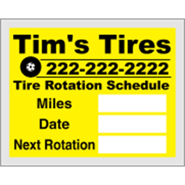 2.5" x 2" pen receptive decals sold individually; features clear static... from ASI 89910 Stouse, LLC