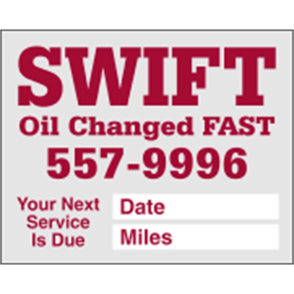 2.5" x 2" pen receptive decals sold individually; features clear static... from ASI 89910 Stouse, LLC