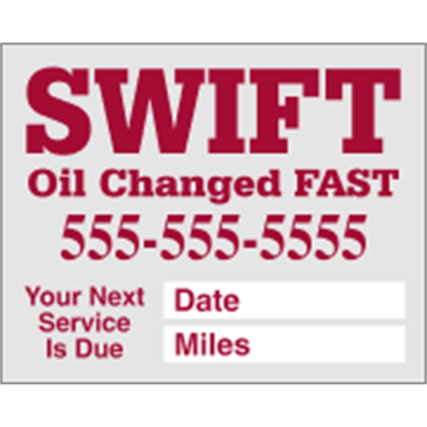 2.5" x 2" pen receptive decals sold individually; features clear static... from ASI 89910 Stouse, LLC