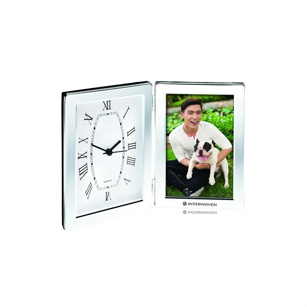 1.12" x 7" x 10" Jadis I desk clock/photo frame; includes... from ASI 67866 Logomark/Valumark