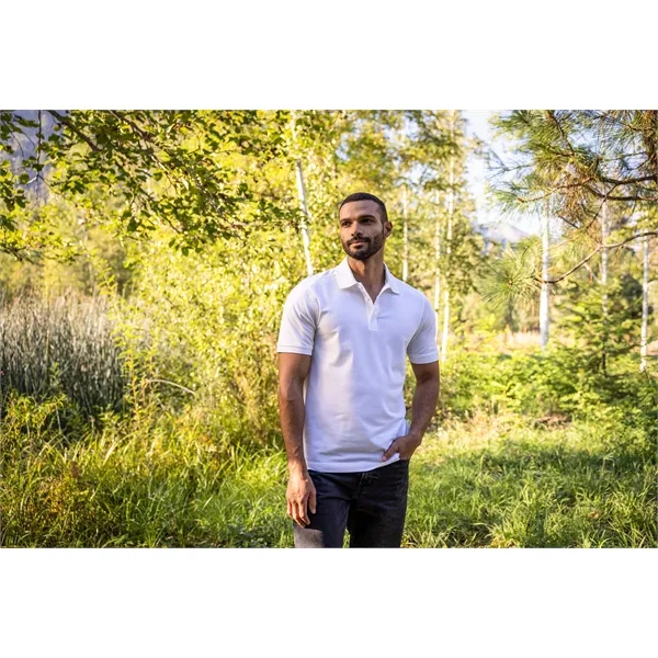 Men's polo with short sleeves, UPF 35+ protection, moisture-wicking performance, collar,... from ASI 47965 Cutter & Buck