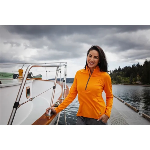 Women's pullover with a half-zip, raglan sleeves, and locker loop.... from ASI 47965 Cutter & Buck