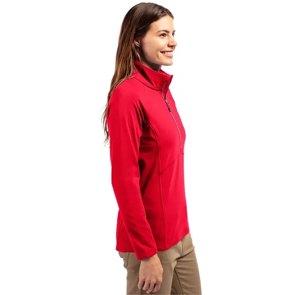 Women's pullover with a half-zip, raglan sleeves, and locker loop.... from ASI 47965 Cutter & Buck