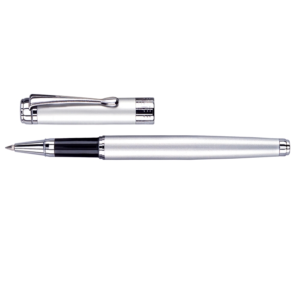 Brass twist-action rollerball pen with a matte coated finish and polished... from ASI 68190 Lungsal / Lungsal