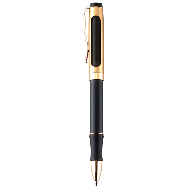 Brass twist-action ballpoint pen with a metallic color barrel and convenient... from ASI 68190 Lungsal / Lungsal