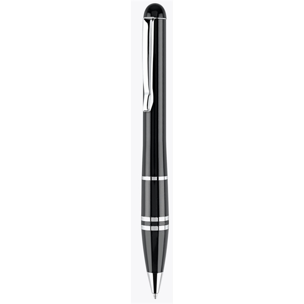 Metal twist-action ballpoint pen with a lacquer-finished barrel and chrome accents.... from ASI 68190 Lungsal / Lungsal