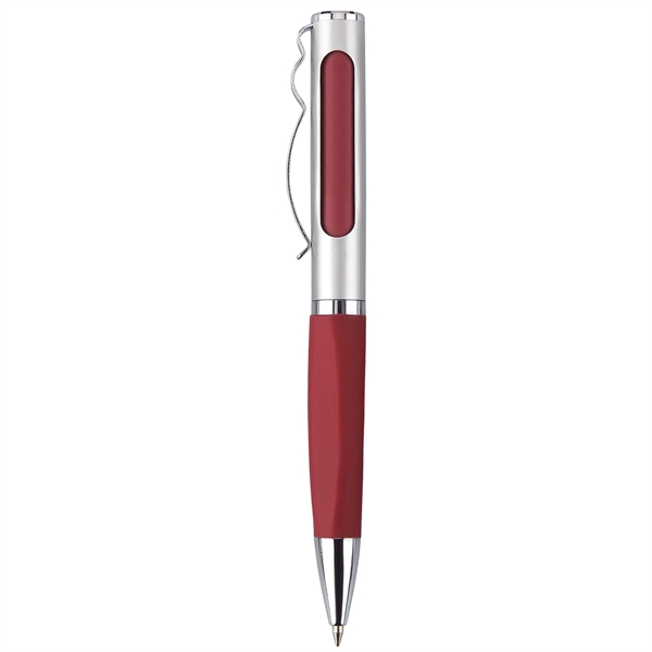 Aluminum twist-action ballpoint pen with a smooth satin finish barrel, colored... from ASI 68190 Lungsal / Lungsal