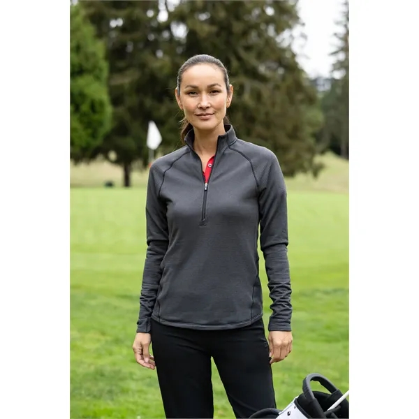 Women's sweatshirt with a half-zip and moisture-wicking performance.... from ASI 47965 Cutter & Buck