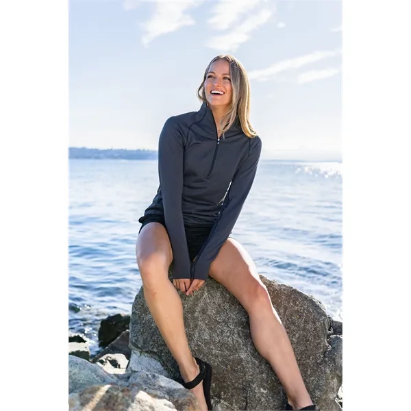 Women's sweatshirt with a half-zip and moisture-wicking performance.... from ASI 47965 Cutter & Buck