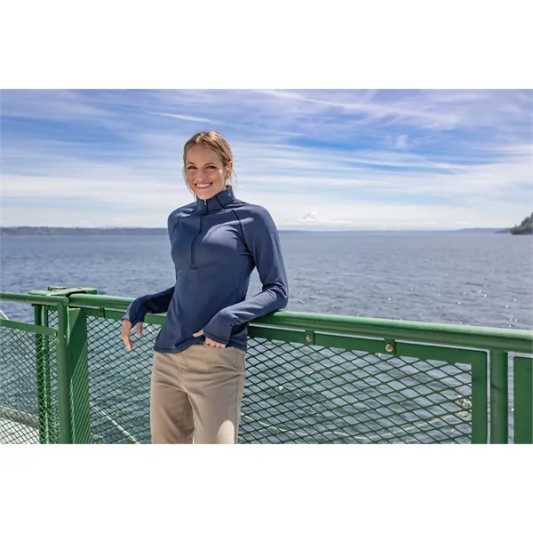 Women's sweatshirt with a half-zip and moisture-wicking performance.... from ASI 47965 Cutter & Buck