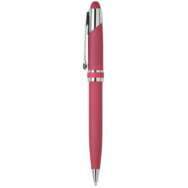 Twist-action ballpoint pen with a chrome-plated brass barrel with lacquer-coated finish... from ASI 68190 Lungsal / Lungsal