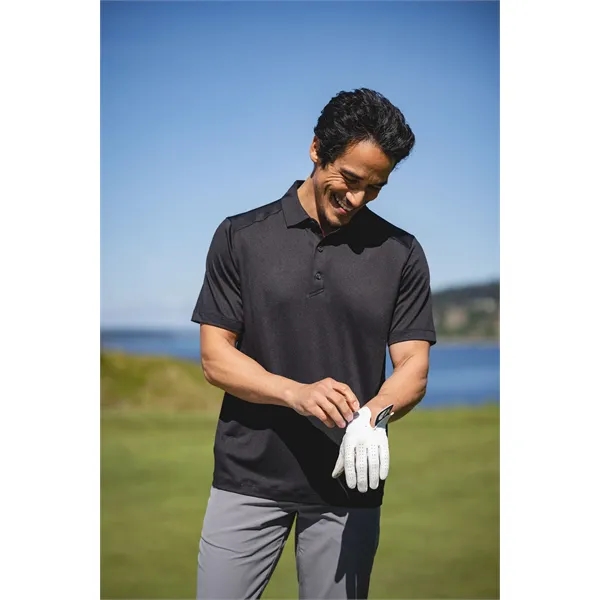 Men's polo with short sleeves, 4-way stretch, moisture-wicking performance, and UPF50+... from ASI 47965 Cutter & Buck