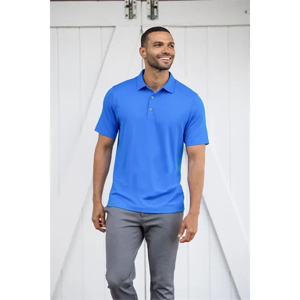 Men's polo with short sleeves, 4-way stretch, moisture-wicking performance, and UPF50+... from ASI 47965 Cutter & Buck