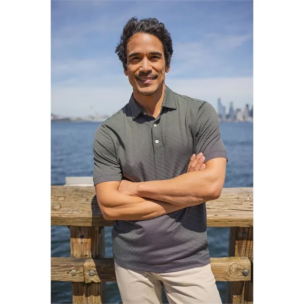 Men's polo with short sleeves, 4-way stretch, moisture-wicking performance, and UPF50+... from ASI 47965 Cutter & Buck