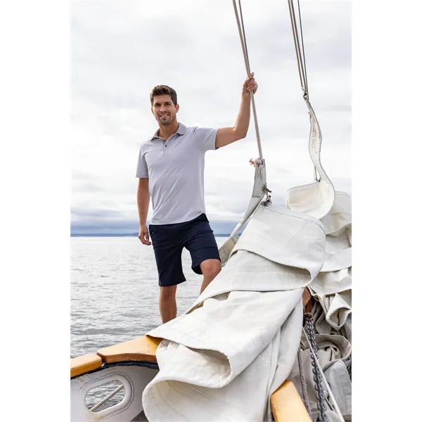 Men's polo with short sleeves, 4-way stretch, moisture-wicking performance, and UPF50+... from ASI 47965 Cutter & Buck