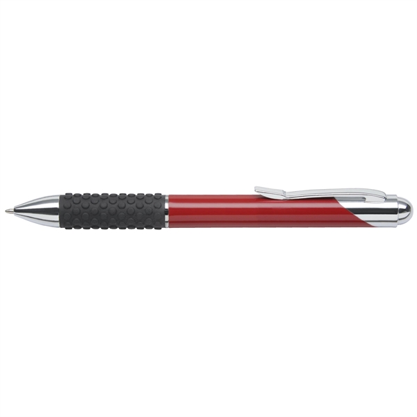 Metal twist-action ballpoint pen with a lacquer/gunmetal or satin chrome finish,... from ASI 68190 Lungsal / Lungsal