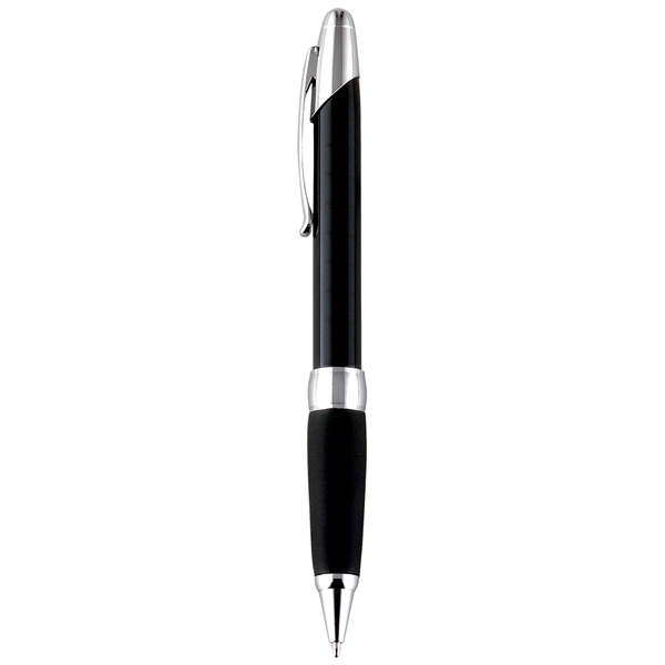 Metal twist-action ballpoint pen with a bright metallic color barrel, soft... from ASI 68190 Lungsal / Lungsal