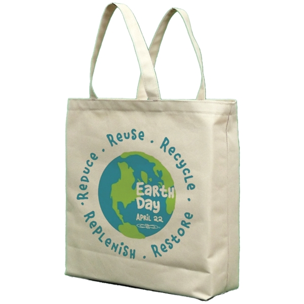 18" x 14" x 4" tote bag made of recycled 600... from ASI 31260 AdCapitol