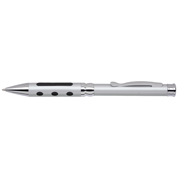 Solid brass twist-action ballpoint pen with an electroplated finish and polished,... from ASI 68190 Lungsal / Lungsal