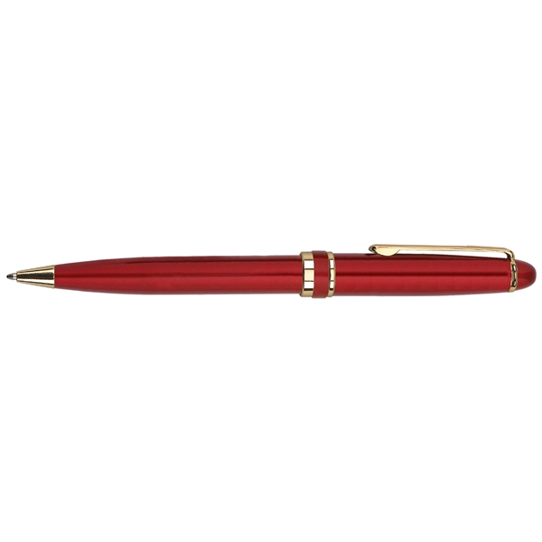 Twist-action aluminum ballpoint pen with a metallic color barrel featuring a... from ASI 68190 Lungsal / Lungsal