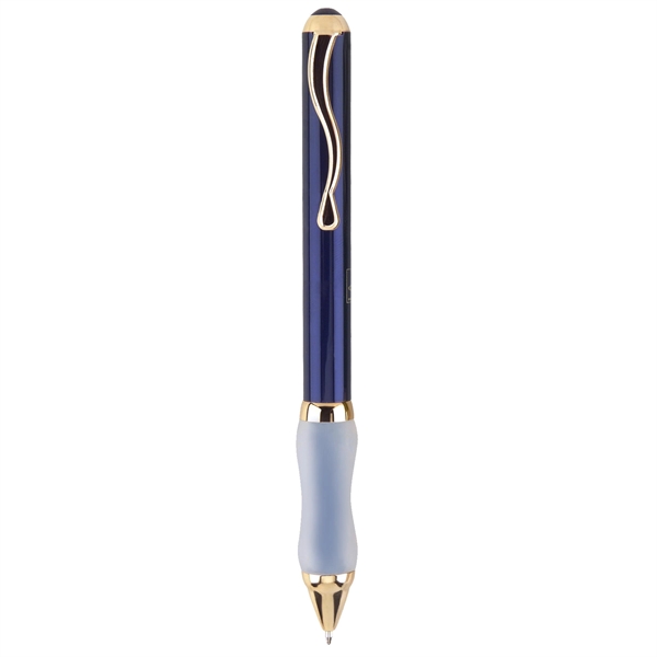 Brass twist-action ballpoint pen with a translucent finish, grip, and gold,... from ASI 68190 Lungsal / Lungsal