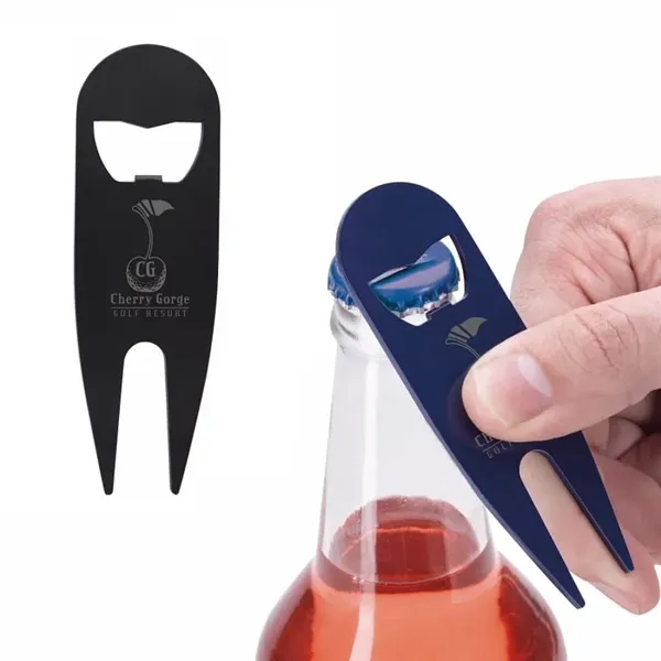 Modern Divot Tool with Bottle Opener... from ASI 40480 Koozie Group / Norwood