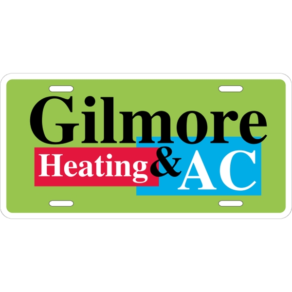 Car plate - .015" polyethylene. 12" x 6" with die-cut slots... from ASI 89910 Stouse, LLC