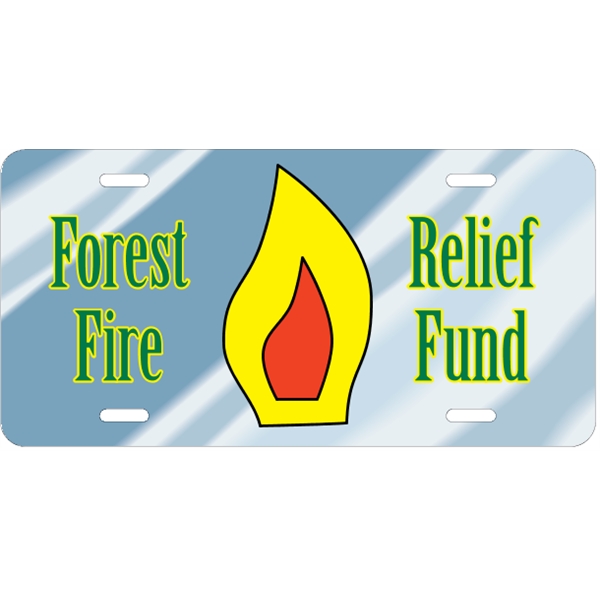 Chrome plate finish car plate, measures 12" x 6" with die-cut... from ASI 89910 Stouse, LLC