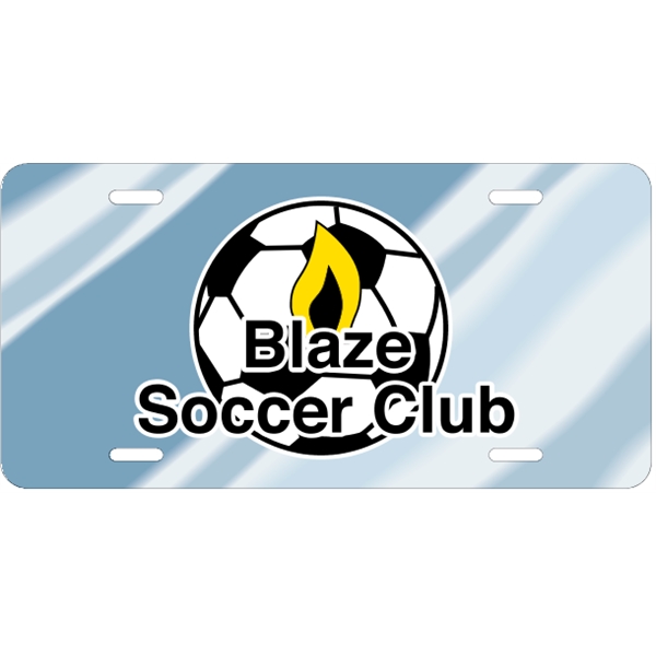 Chrome plate finish car plate, measures 12" x 6" with die-cut... from ASI 89910 Stouse, LLC