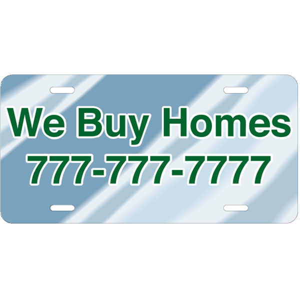 Chrome plate finish car plate, measures 12" x 6" with die-cut... from ASI 89910 Stouse, LLC